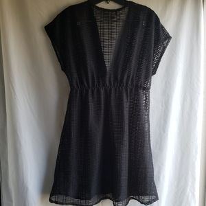 Jordan Taylor Black Swimsuit Coverup, Size:Large